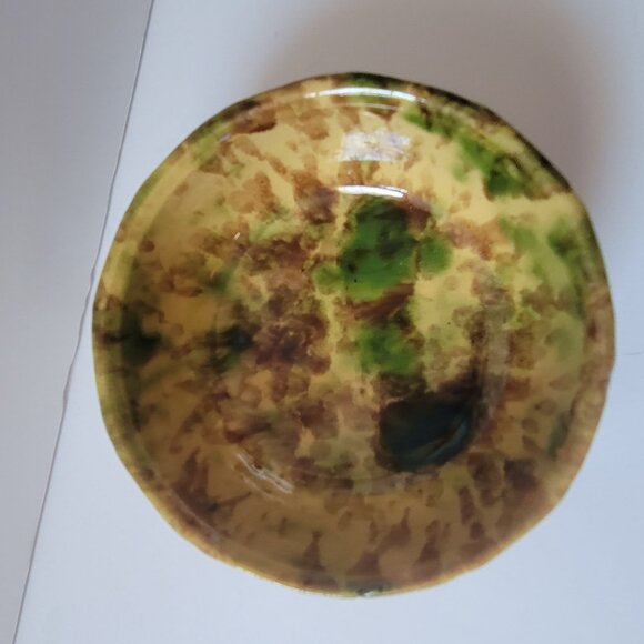 Handcrafted Ceramic Bowl With Organic Earth Tones And Unique Glaze Pattern - 5" - Picture 3 of 6